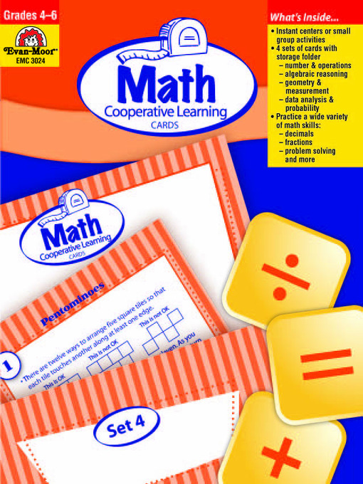 Title details for Math Activity Cards, Math Cooperative Learning Cards by Evan-Moor Educational Publishers - Available